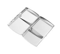 Healeved Outdoor Metal Case Slim Portable Holder Box for Cigarettes Spring Clip Open for Traveling and Everyday Use