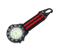 Healeved Outdoor Pocket Watch with Carabiner Clip Multi Functional Hiking Watch for Backers Durable Strap Classic Design for Mountaineering and Outdoor Activities