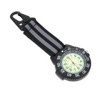 Healeved Outdoor Pocket Watch with Carabiner Clip Multi Functional Hiking Watch for Backers Durable Strap Classic Design for Mountaineering and Outdoor Activities
