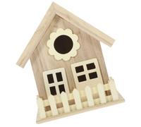 Healeved Outdoor Wooden Bird House Creative Appearance Design Fine Workmanship Comfortable Feel Yard Decoration Home Gardening Sturdy Bird Nesting Box