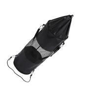 Healeved Oxford Cloth Hanging Garbage Bag Trash Container for Boats, Black Multipurpose Storage Pouch with Empty Bottle Holder, Marine Pontoon Boat Accessories,