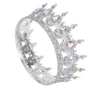Healeved Pageant Crown Princess Crown Jewelry Vintage Alloy Rhinestone Sparkling Detail Comfortable Wear Queen Brides Elegant Wedding Headpiece for Bride Prom Pageant