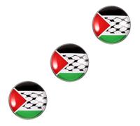 Healeved Palestine Flag Brooch Pin Elegant National Flag Badge for Men Decorative Lapel Accessory for Suits Bags and Clothing Durable Metal Design with Craftsmanship