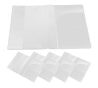 Healeved Passport Holder with Multiple Card Slots PVC Waterproof 5pcs Sturdy Plastic and Thickened Design Passport Protector Case for Travel and Study