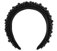 Healeved Pearl Headband Baroque Stylish Hairband for Women Unique Creative Girl Haircut Decor Headband Accessory Fashion Hairband for Wedding Guests and Festival