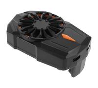 Healeved Phone Cooler Portable Phone Cooling Fan with Back Clip Abs and PC Black Low Noise for Live Streaming and Work