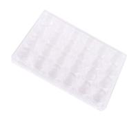 Healeved Plastic Bead Organizer Box for Travel Small round Plastic Containers Lids for Diamond Art Painting Storage and Sample Containers for Skincare