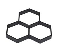 Healeved Plastic Floor Tile Mould Path Maker Hexagon Brick Mold Cement Moulds Paving with Portable Design Simple and Neat Shape for Paving Driveways and Patios