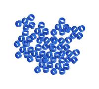 Healeved Plastic Pigeon Foot Rings Suitable for Breeding and Poultry Operations Management Portable Identification Bands with Clip-on Design 100 Pcs for Pet Birds and Pigeons