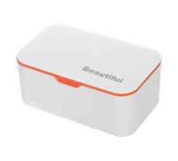 Healeved Plastic Tissue Dispenser Box with Lid for Dry and Moist Wipes, Rectangular Tissue Box with Effortless Dispensing, Versatile Compatibility, for Kitchen and Bathroom Sinks, 8x5x3.5in