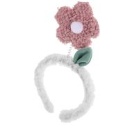 Healeved Plush Flower Hair Accessories Headband for Women, Comfortable and Portable Makeup and Face Washing Hairband with Simple Design, for Applying Makeup and Skincare