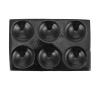 Healeved Porcelain 6-hole Reaction Plate Laboratory Well Board for Chemical Experiments Multifunctional Spotting Tray Scientific Experiment Equipment