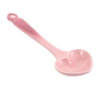 Healeved Porcelain Heart-Shaped Spoon Pink Ceramic Utensil for Dessert Serving and Stirring Coffee at Cafes