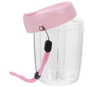 Healeved Portable 6-Grid Pill Organizer for Travel and Daily Use, Small Pink Vitamin Tablet Case, Compact Pocket Medicine Holder Suitable for Purse and On-The-Go Storage