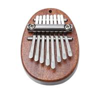 Healeved Portable 8-Key Wooden Thumb Piano Kalimba, Mini Finger Piano Musical Instrument for and Beginners, Eight Tones Handheld Music Instrument for Travel and Practice