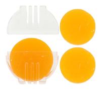 Healeved Portable and, Reduces Thread Material Plastic Wax with Broken Quilting Sewing Beeswax Conditioner Orange Holder, for Embroidery and Cross Stitch Projects