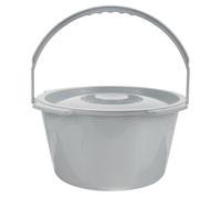 Healeved Portable Bedside Commodes with Lid Small Plastic Urinal Potty Chair for Elderly Adults, Spill-Proof Handle Chamber Pot Suitable for Bedroom and Travel