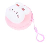 Healeved Portable Cartoon Rabbit Plush Coin Pouch Soft Mini Wallet Small Change Bag for Boys and School Use