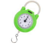 Healeved Portable Manual Spring Luggage Scale with Hook, High Precision Small Travel Suitcase Weight Scale in Fluorescent Green for Home and Travel Use
