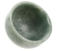 Healeved Portable Men Shaving Soap Bowl with Large Opening Mouth Stone Material Deep Shaving Bowl for Barber Use for Hotel and Dormitory