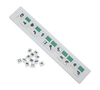 Healeved Portable Moving Packing List Organizer with 24 Slots Slider, Lightweight Plastic Packing Checklist for Boxes, for Storage and Office Relocations