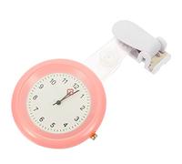 Healeved Portable Nurse Pocket Watch with Buckle Design Lightweight Quartz Women's Nurse Watch Cherry Blossom Pink Easy to Read Dial Sturdy Practical for Hospital Use