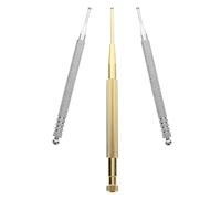 Healeved Portable Stainless Steel Ear Pressure Tool with Copper Probe Pen, Lightweight and Userfriendly Operation for Professional and Home Acupuncture Ear Point Massage