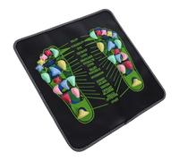 Healeved Portable Stone Foot Massage Mat for Acupressure Enthusiasts and Health-Conscious Individuals, PVC Reflexology Massage Pad Stimulating Acupressure Points for Car and Outdoor