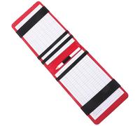 Healeved Portable Stylish Score Recording Notebook Lightweight Golf Scorecard Holder Pu Golf Scorebook Protector for Accessories