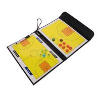 Healeved Portable Three-fold PVC Football Coaching Board with Multiple Side Design for Demonstrating Formation and Tactical Planning, for Football Training and Match Strategy
