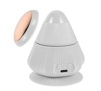 Healeved Portable Vibrating Massage Ball for Muscle and Shoulder Relief with Heated Cone Design and Suction Cup Mount, Plastic Material for Office and Home Use, Reducing Knots and Tension