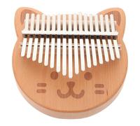 Healeved Portable Wooden Thumb Piano Easy to Play Finger Piano Musical Instrument for Beginners Music Instrument Kalimba Decor Practice