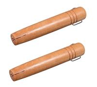 Healeved Pot Handle Replacement 2pcs Japanese Style Wooden Handles Beech 15.5cm Coffee Color Versatile Use for Saucepan and Wok
