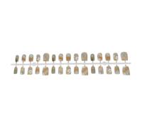 Healeved Press on Nails Floral False Nails for Women and Teens Comfortable Abs Material Stylish Five-petal Flower Design Enhancing Natural Beauty for Daily Wear