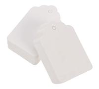 Healeved Price Display Tags Blank Retail Price Tags White 1000pcs Paper with Hanging Hole Design Sturdy and Easy to Use for Clothing Shop and Store, Suitable for Stationery and Hats