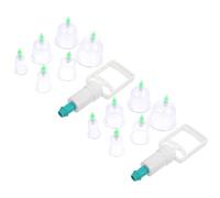 Healeved Professional Cupping Hand Pump Vacuum Massager with 6 Sizes of Sturdy Pp Cups for Body Care to Increase Blood Flow and Activate Muscles at Home