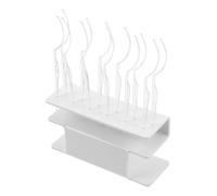 Healeved Professional Lash Display Stand with White Holder and Transparent Tools False Eyelash Applicator Storage Rack for Beauty Salons and Makeup Artists Organized Lash Extension Grafting