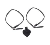 Healeved PU High Heel Shoelaces Anti-drop Heel Stickers for Comfortable Fit PU Material Matte Black Shoe Accessories for Women