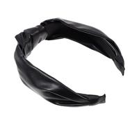 Healeved Pu Leather Wide Anti-slip Headband for Women, Broadside Hairband with Knot, Versatile Non-slip Hair Band for Party and Everyday Use