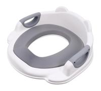 Healeved Pu Toilet Seat Toilet Training Seat Pp Pu Cushion with Handle for Babies Universal Design Streamlined Backrest Comfortable Arc