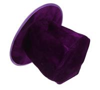 Healeved Purple Magician Top Hat for Halloween Season Mens Dress Hat | Retro Cloth Build, Sturdy Structure and Elastic Lining, Comfort Fit for Photos and Role Playing
