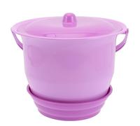 Healeved Purple Plastic Chamber Pot with Handle and Lid, Stylish Design and Easy to Store, Practical Potty Toilet for Unisex Kids and Children, for Potty Training and Night Use Random Random Color