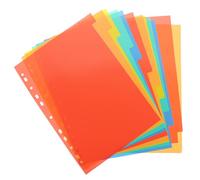 Healeved PVC Binder Dividers Loose-Leaf Page Markers 3 Sets for Organizing Documents A4 with Separator Tabs Design for Binders and Notebooks Suitable for Office and School Use