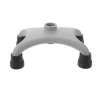 Healeved Quad Base Walking Stick Replacement Foot Pad with Four Point Cane Base Design, Pa Material, Non-slip Wide Self Standing Cane Tip for Seniors Providing Stability on Concrete