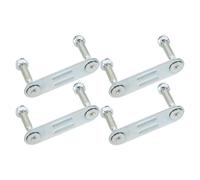 Healeved Quad Roller Skate Plates Stainless Steel Hardware with Shock Absorption 4pcs and Prefitted Nuts for Outdoor Quad Skate Activities and On-the-go Skating