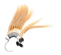Healeved Real Hair Strands Hair Coloring Practice Tresses for Salon Use Touch-up Bleach Dye Stylist Tool