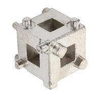 Healeved Rear Disc Brake Caliper with High Hardness Cube Calliper Adaptor Hand Tool for Rotating Piston Back into Brake Calipers Carbon Steel for Changing and Replacing
