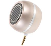 Healeved Rechargeable External Speaker with 3.5mm Audio Input and Built-in Battery 3w Loud Mini Voice Box Plastic Desktop Speaker Compatible with Mainstream Devices and 350mah Capacity