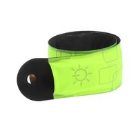 Healeved Rechargeable LED Armband Light Green 4pcs Cloth Material Versatile Design and Damage Resistant Features, High Visibility Reflective Band for Night Running and Walking for Jogging