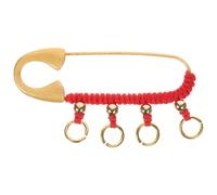Healeved Red Brass Safety Pin Brooch for Baby's Clothes, Traditional Chinese Style, Sturdy and Not Easy to Fade, for Newborn Baby Supplies and Friends Who Have Been Pregnant